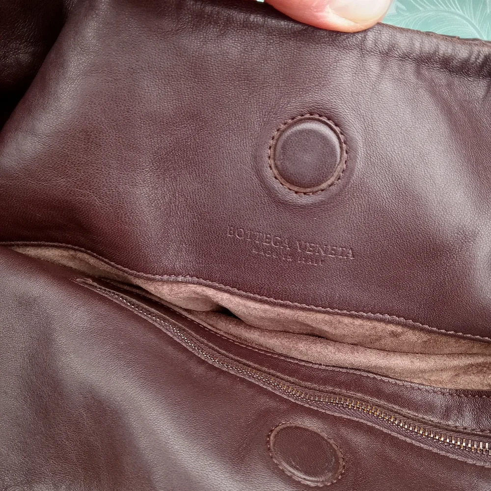 EUC Bottega Veneta Intrecciato Brown Leather Hobo/Shoulder bag